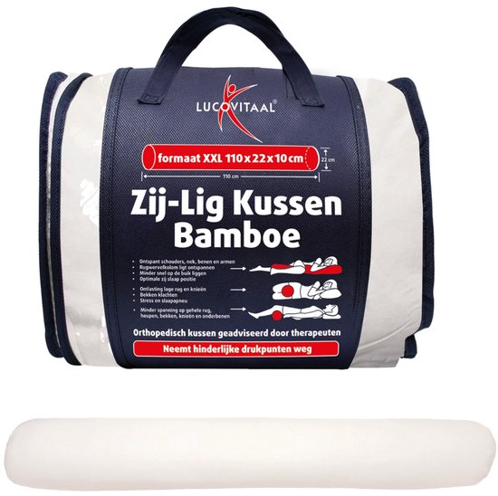 lucovitaal - Bamboe Zij-Lig Kussen 1