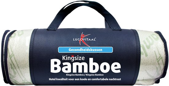 lucovitaal – Kingsize Bamboe Hoofdkussen 1