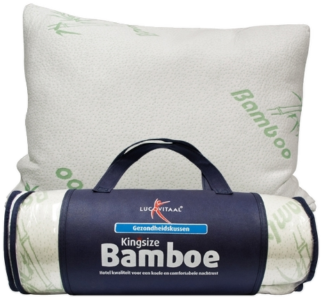 lucovitaal - Kingsize Bamboe Hoofdkussen 1