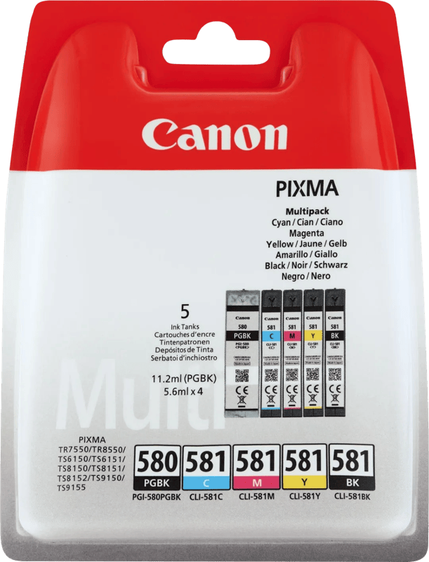 Canon PGI-580/CLI-581 Cartridges Combo Pack