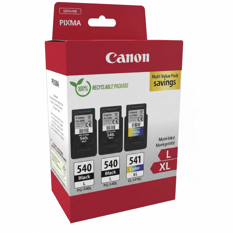 Canon PG540L x2/CL541 XL Cartridges Combo Pack