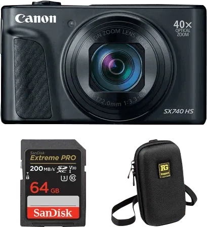 Canon PowerShot SX740HS Lite Travel Kit Zwart
