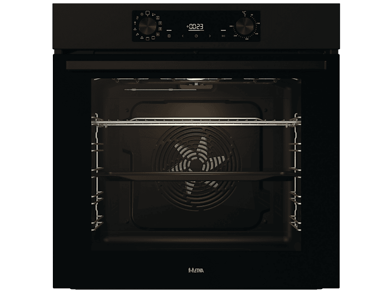 ETNA OM316MZ - Inbouwoven - Pizza oven (tot 300°C) - Turbo Hetelucht - AirFryer - Multifunctioneel - Matzwart