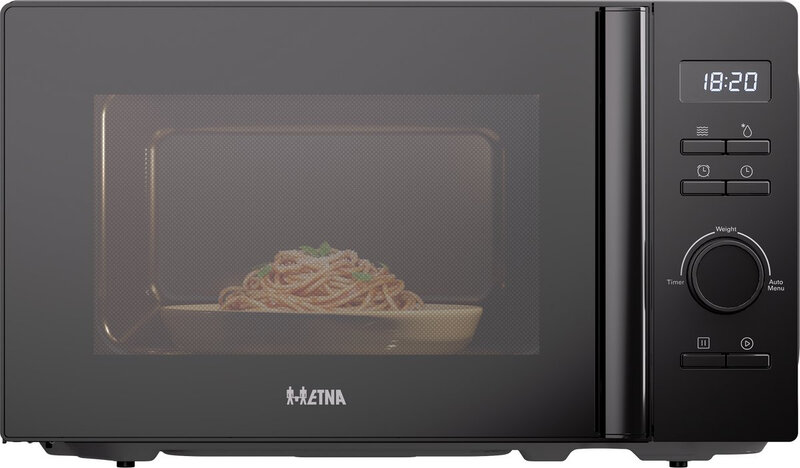 ETNA SMV820 Solo Magnetron – Vrijstaand – 20 liter – 800 watt – 5 standen – 8 automatische programma’s – Zwart