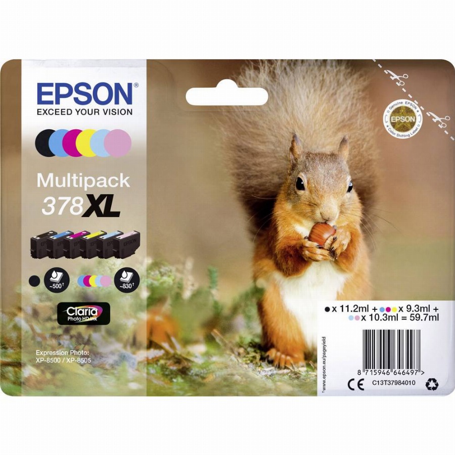 Epson 378XL Cartridges Combo Pack