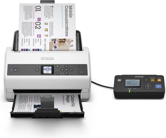Epson WorkForce DS-970 scanner met velinvoer 600 x 600 dpi A4 grijs, wit