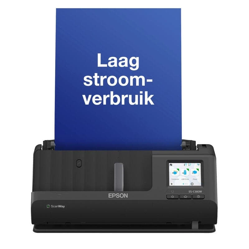 Epson ES-C380W ADF + doorvoerscanner 600 x 600 DPI A4 zwart