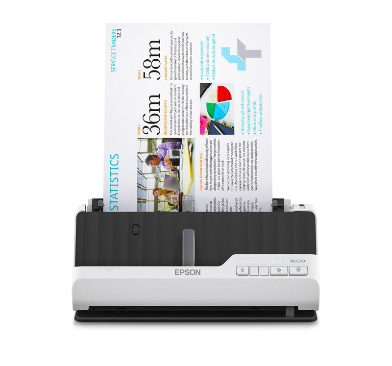 Epson DS-C330 scanner met ADF en losse-velinvoer 600 x 600 DPI A4 zwart, wit