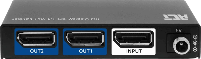 ACT 1x2 DisplayPort 1.4 MST Splitter