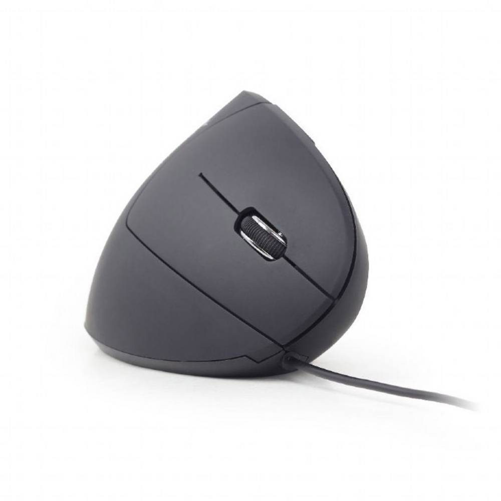 Gembird MUS-ERGO-01 Ergonomische muis USB Optisch Zwart 6 Toetsen 1200 dpi, 1600 dpi, 2400 dpi, 3200 dpi Ergonomisch
