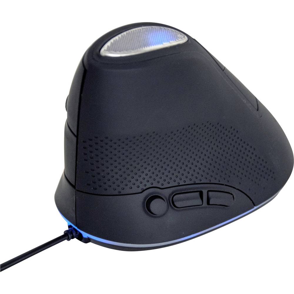 Gembird MUS-ERGO-03 Ergonomische muis Kabelgebonden Optisch Grijs 6 Toetsen 800 dpi, 1600 dpi, 2400 dpi, 3200 dpi