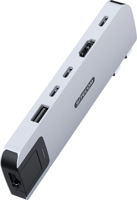 Sitecom MacBook Air Multiport Hub 6 in 2 Zilver