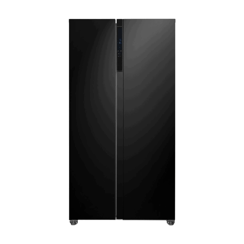 Frilec BONNSBS-630-040CB - Amerikaanse koelkast - Energiezuinig C - No Frost - 5 Jaar Garantie - 2 Deuren - 532 Liter - Super Vries - Digitaal Display - Zwart