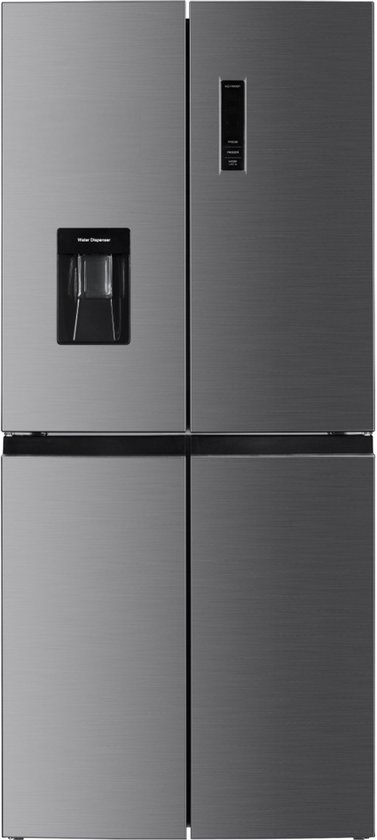 Bella BMD448-WSDI - Amerikaanse Koelkast - 4 Deuren - 3 jaar garantie - Waterdispenser - No-Frost - Digitaal Display