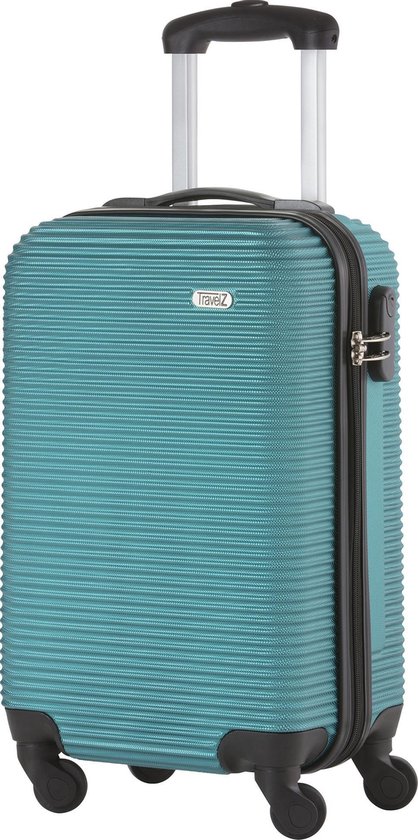 TravelZ Horizon Handbagage koffer - 54cm Handbagage Trolley 35 Ltr - Zeegroen