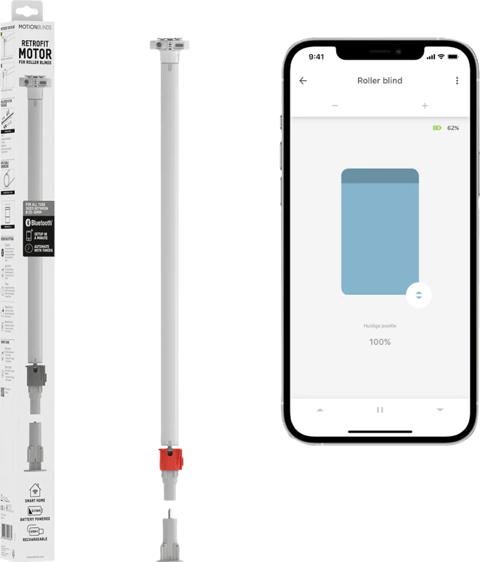 MotionBlinds Retrofit Rolgordijn motor met Bluetooth