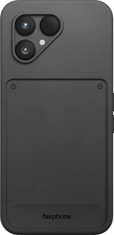 Fairphone 6 / 6+ Protective Back Cover Zwart