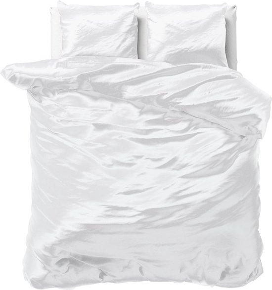 Sleeptime Dekbedovertrek Satijn Beauty Skin Care - 240 x 200/220 + 2 Kussenslopen 60 x 70 - Wit