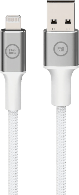 BlueBuilt Usb A naar Lightning Kabel 3m Nylon Wit