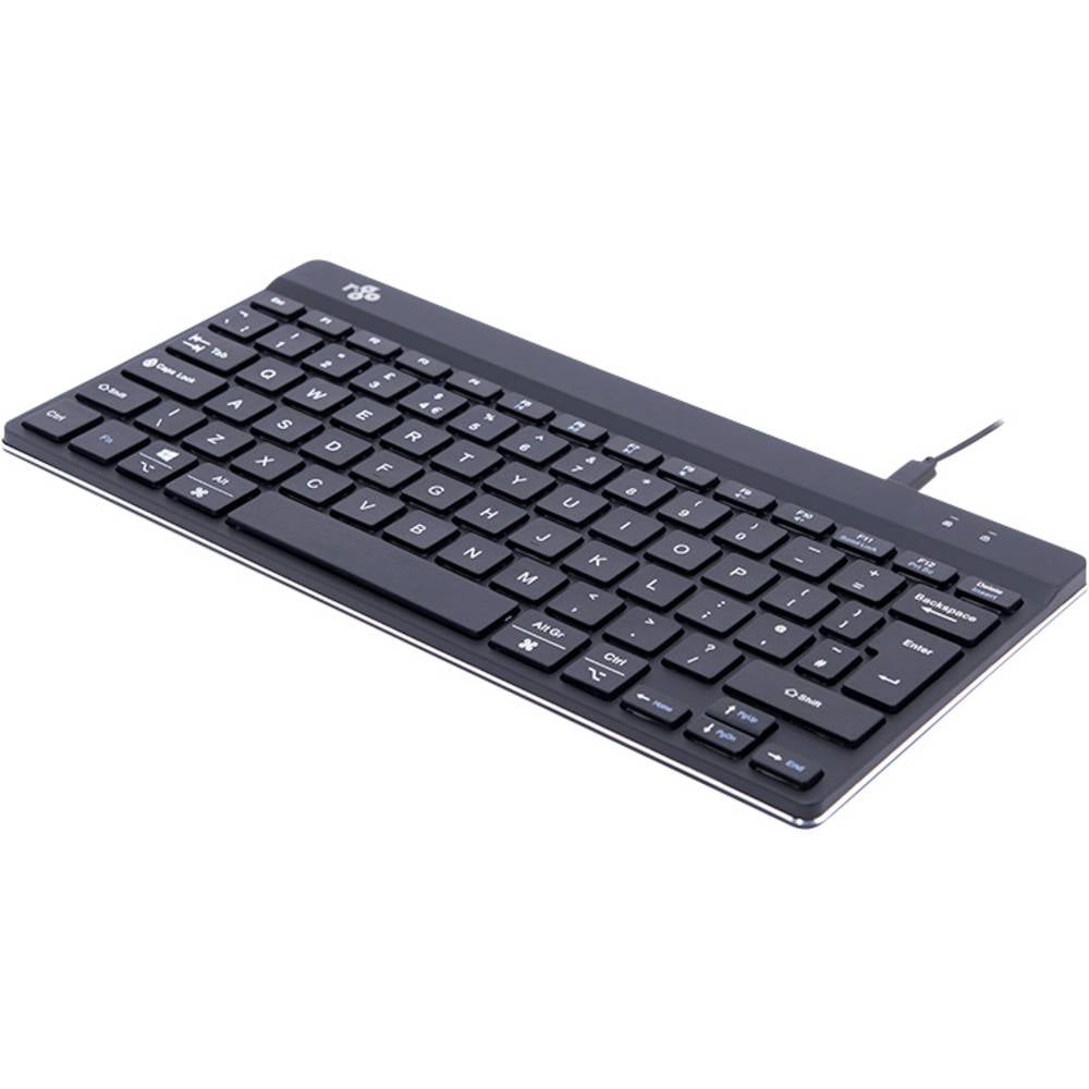 R-GO Tools Compact Break (RGOCOUKWDBL) Toetsenbord Kabelgebonden QWERTY, UK-Engels Zwart Ergonomisch