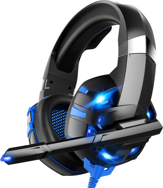 Strex Gaming Headset Met Microfoon - Game Koptelefoon Met Draad - Blauw