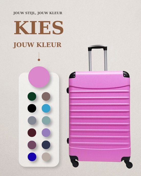 Quadrant XL Koffer - Roze