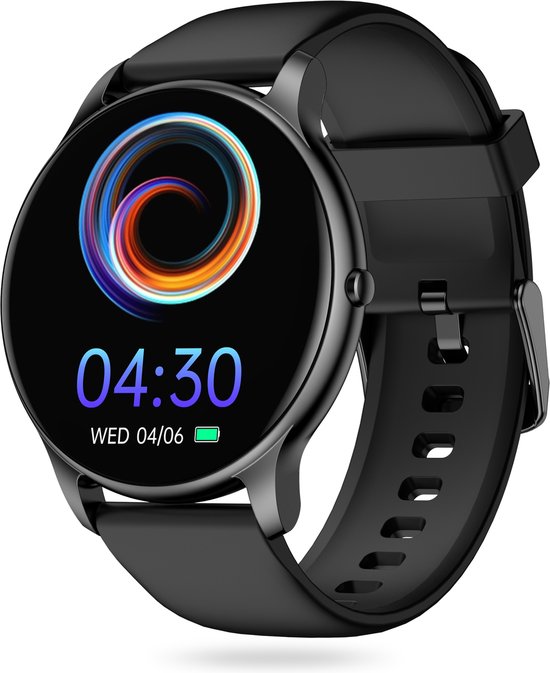 FITAGE Sporthorloge met GPS – Smartwatch Stappenteller Horloge – Activity Tracker – Smartwatches Heren, Dames & Kinderen – Zwart