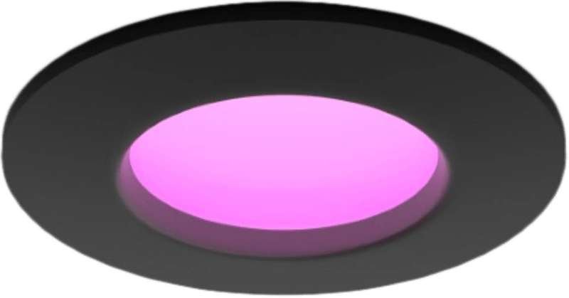 Philips Hue inbouwspot Slim – White and color – 90mm – zwart
