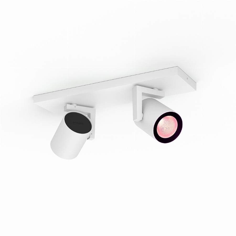Philips Hue Argenta Opbouwspot White and Color - Wit - 2-spots