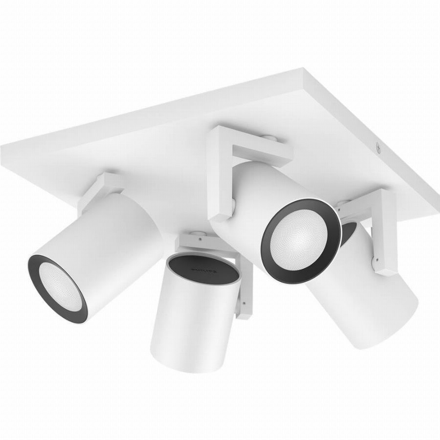 Philips Hue Hue Plafondspot 929003808201 Argenta GU10 16.8 W Warmwit tot koudwit, RGBW