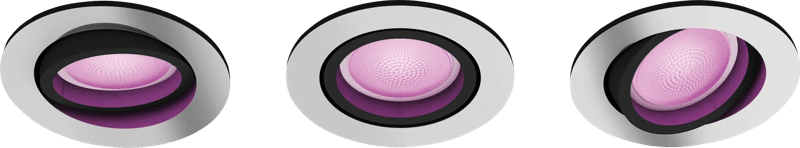 Philips Hue Centura inbouwspot White and Color – rond – Aluminium – 3-pack