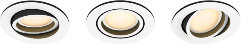 Philips Hue Milliskin inbouwspot White Ambiance – rond – Wit – 3-pack
