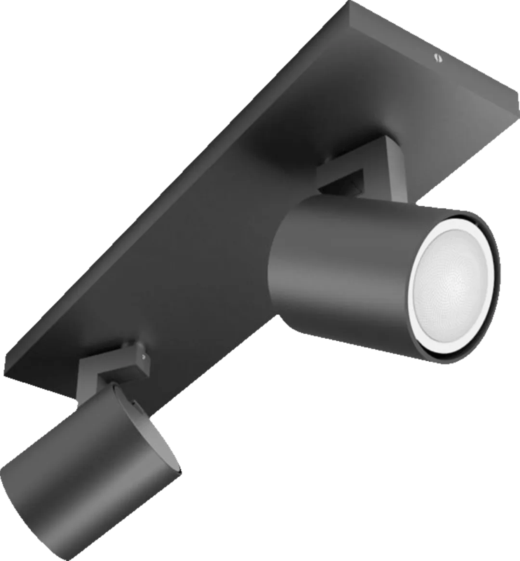 Philips Hue Runner opbouwspot White Ambiance – 2 Spots – Zwart + Dimmer