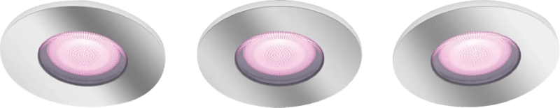 Philips Hue Xamento badkamer inbouwspot White and Color – Chroom – Rond 3-pack