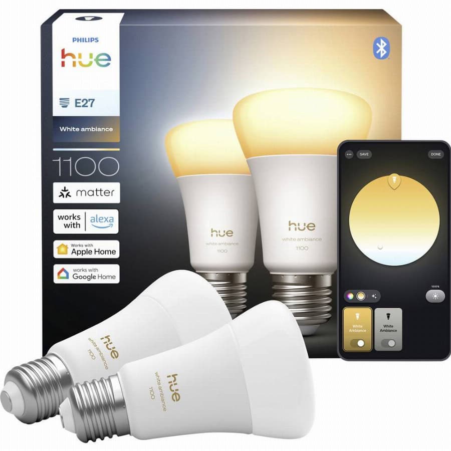 Philips Hue LED-lamp 929003854902 Energielabel: D (A - G) Hue White Amb. E27 Warmwit tot koudwit