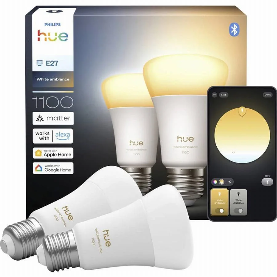 Philips Hue LED-lamp 929003854902 Energielabel: D (A – G) Hue White Amb. E27 Warmwit tot koudwit