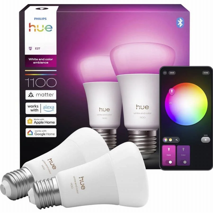 Philips Hue LED-lamp 929003853502 Energielabel: D (A – G) Hue White & Col. Amb. Meerkleurig