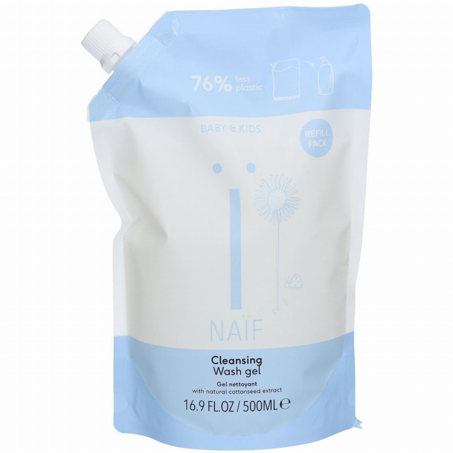 Naïf Baby&Kids Reinigende Wasgel Navulling 500ml