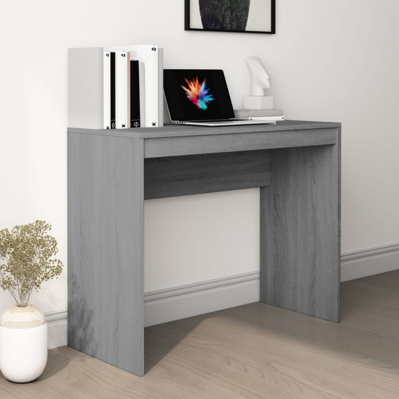 vidaXL Bureau - Geprocessed hout, Grijs Sonoma eiken, 90 x 40 x 72 cm