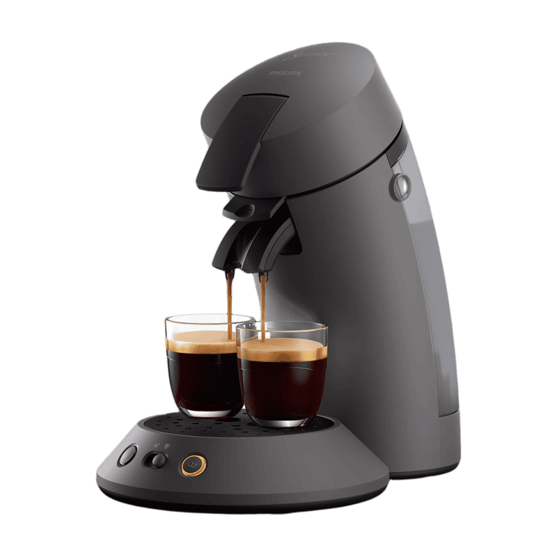 Philips Senseo Original Plus Koffiepadmachine CSA210/50 - Keuze uit 1 of 2 Kopjes - Instelbare Intensiteit - Automatische Uitschakeling - Kasjmiergrijs