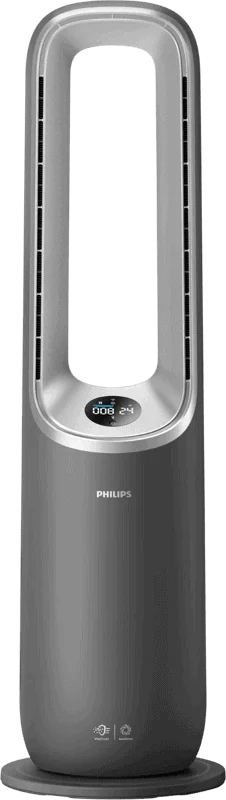 Philips 8000 Series Air Performer 3-in-1 Luchtreiniger - Ventilator & Verwarming - CADR 270m3/u - Ruimtes tot 70m2 - 3 laags HEPA Filtratie - Air+ app - Grijs - AMF870/15