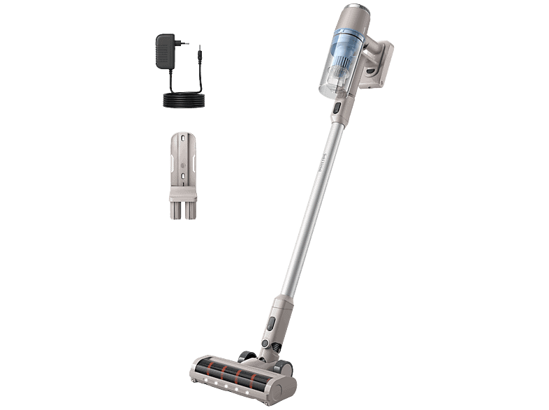 Philips Steelstofzuiger Draadloos XC2011/01 - Zuigmond met LED verlichting - Zonder Zak - Incl Handstofzuigerfunctie - Alle Vloertypen - Lichtgewicht