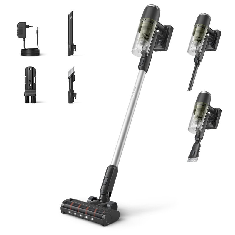 Philips – XC3033/01 – 3000 serie – Steelstofzuiger – LED borstel