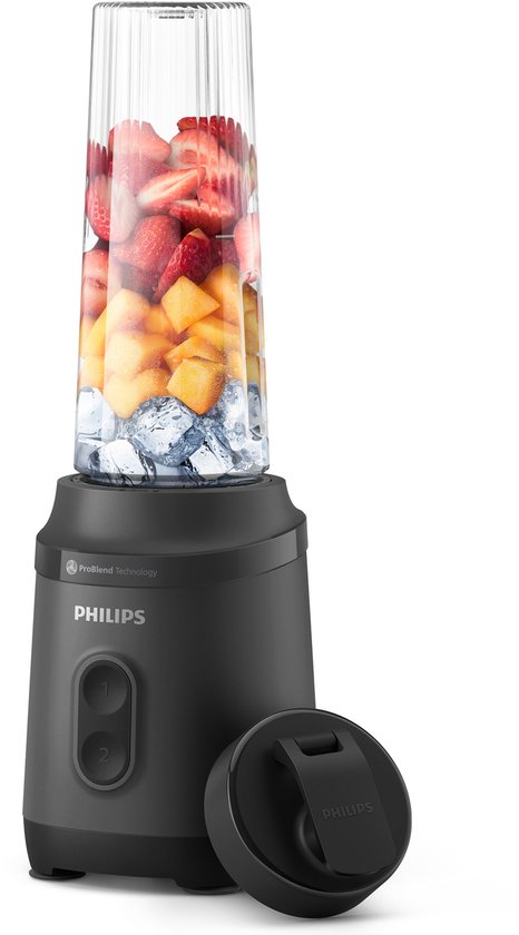 Philips blender - HR2670/00 - ProBlend 350W - Draagbare Blend & Go-beker - Zwart