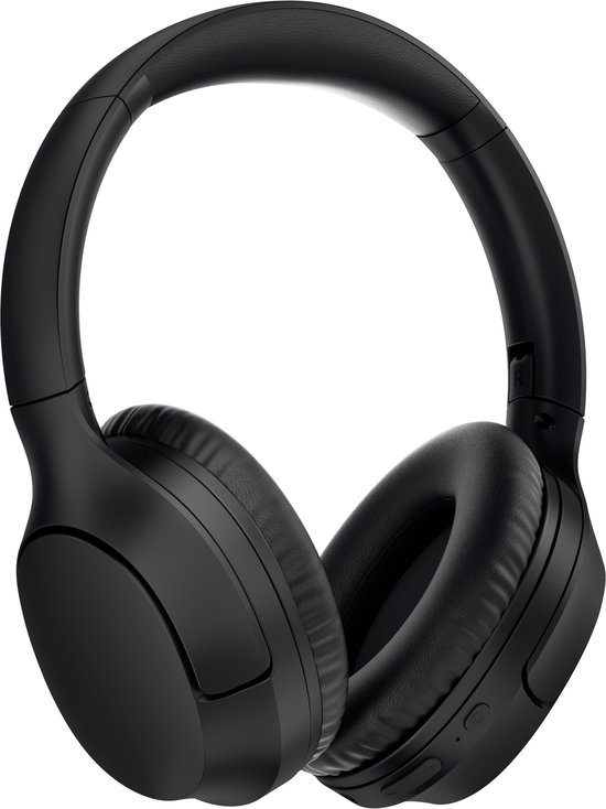 Over Ear Koptelefoon Draadloos – Draadloze Headset met Microfoon – Bluetooth 5.3 – 60 Uur Batterij – Inklapbaar – ENC Kristalheldere Gesprekken – Bluetooth Headset – Zwart