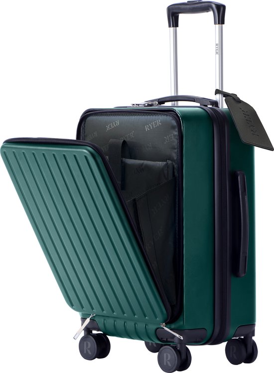 RYER Handbagage Koffer 36L - Dubbel TSA Slot - Extra sterke Rits met Voorvak - Unisex