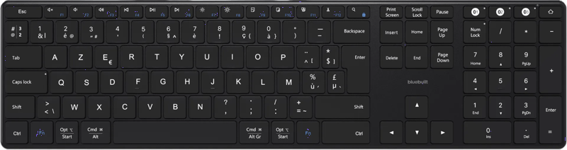 BlueBuilt Draadloos Bluetooth Toetsenbord Pro AZERTY