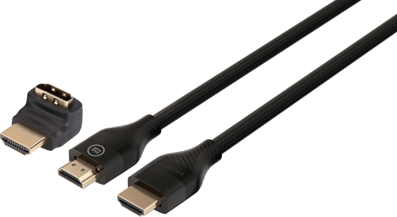 BlueBuilt HDMI 2.1 Kabel (3 Meter + 90° adapter)