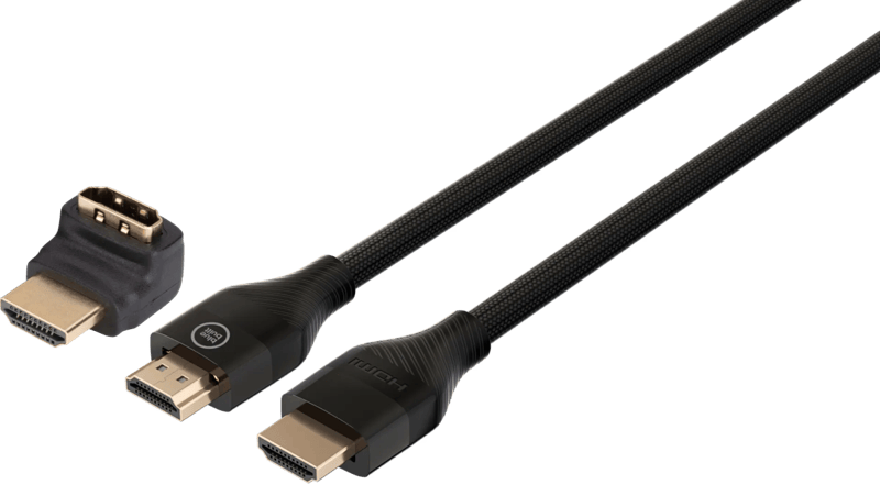 BlueBuilt HDMI 2.0 Kabel (1 Meter + 90° adapter)