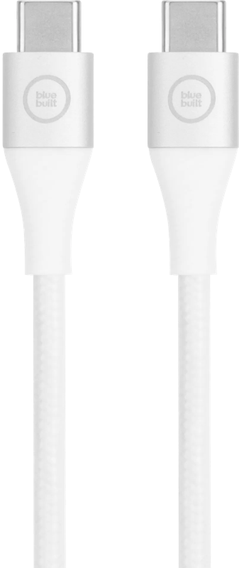 BlueBuilt Usb C naar Usb C Kabel 3m Nylon Wit